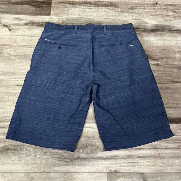Hurley Athletic Mid Rise Cutback Hybrid Shorts Obsidian Blue Men’s Size 30 - Picture 2 of 12